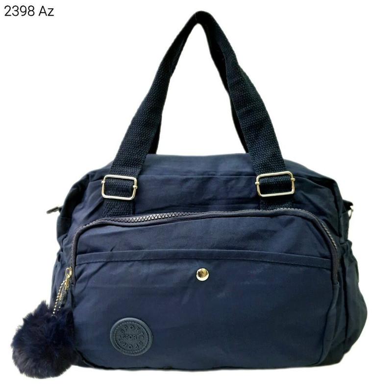 Bolsa Feminina Transversal / Mão Nylon Tactel com Pompom 2398 - H2